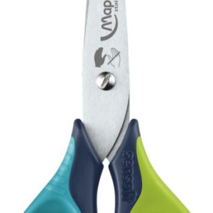 13CM LEFT-HANDED scissors with Blue and Green handles