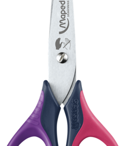 13CM LEFT-HANDED scissors with Purple and Pink handles
