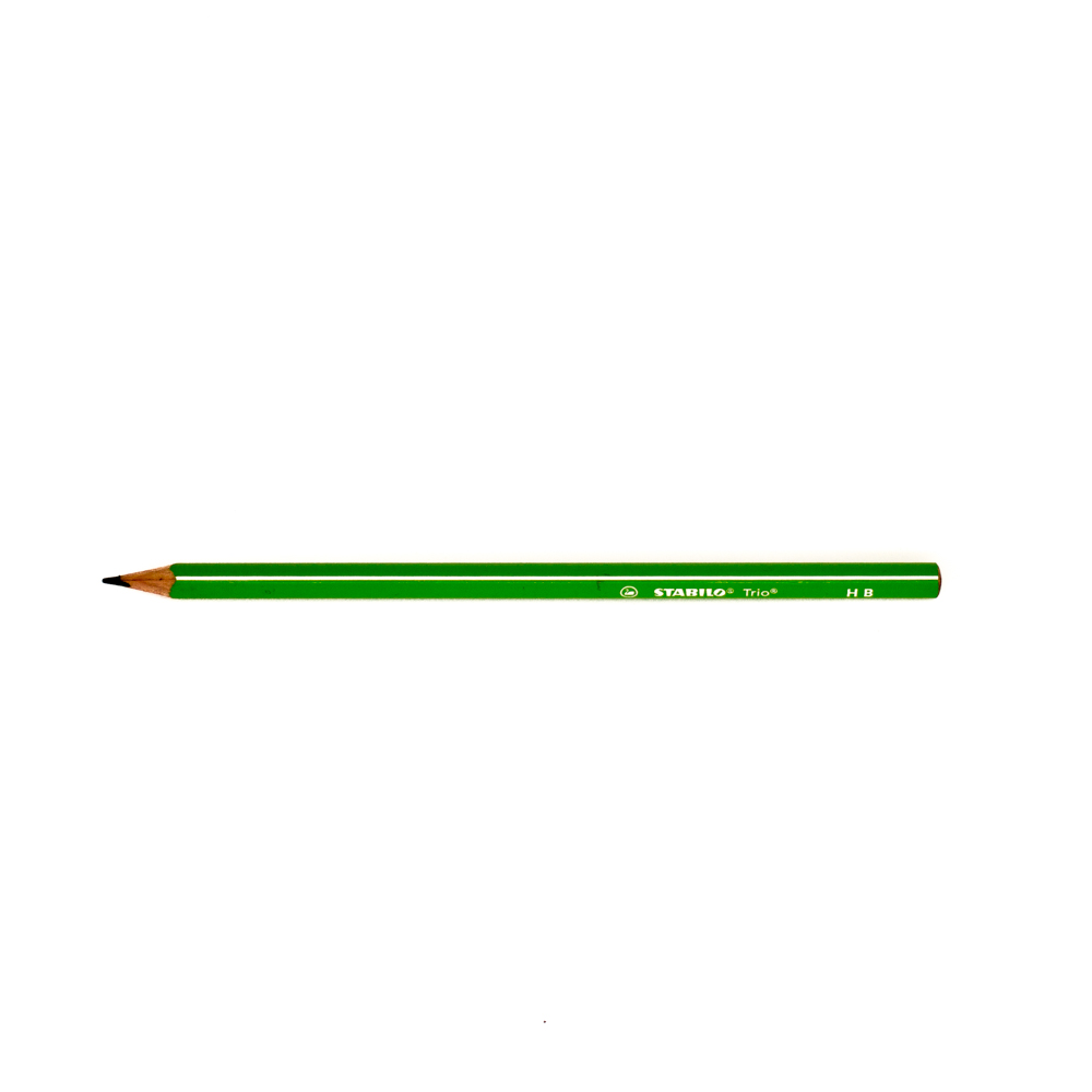 Stabilo Trio Triangular Thin pencil HB Right or Left handed, GREEN