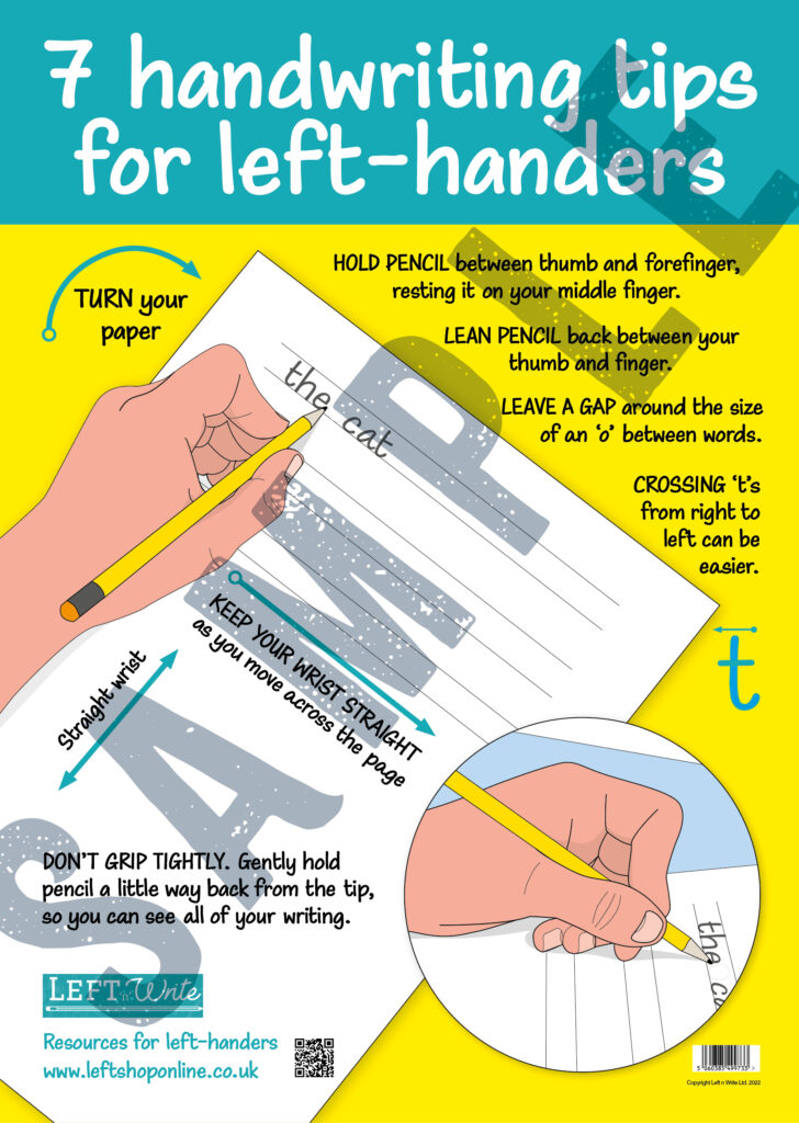 Handwriting Lesson Poster 7 Handwriting tips A3 poster for the classroom, (Pack of 10) - Left 'n ...