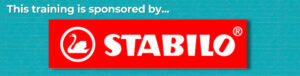Banner with logo and text "Sponsored by Stabilo